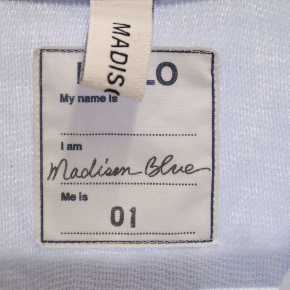 MADISON BLUE マディソンブルー 日本製 長袖 コットンシャツ 1 ブルー レディース