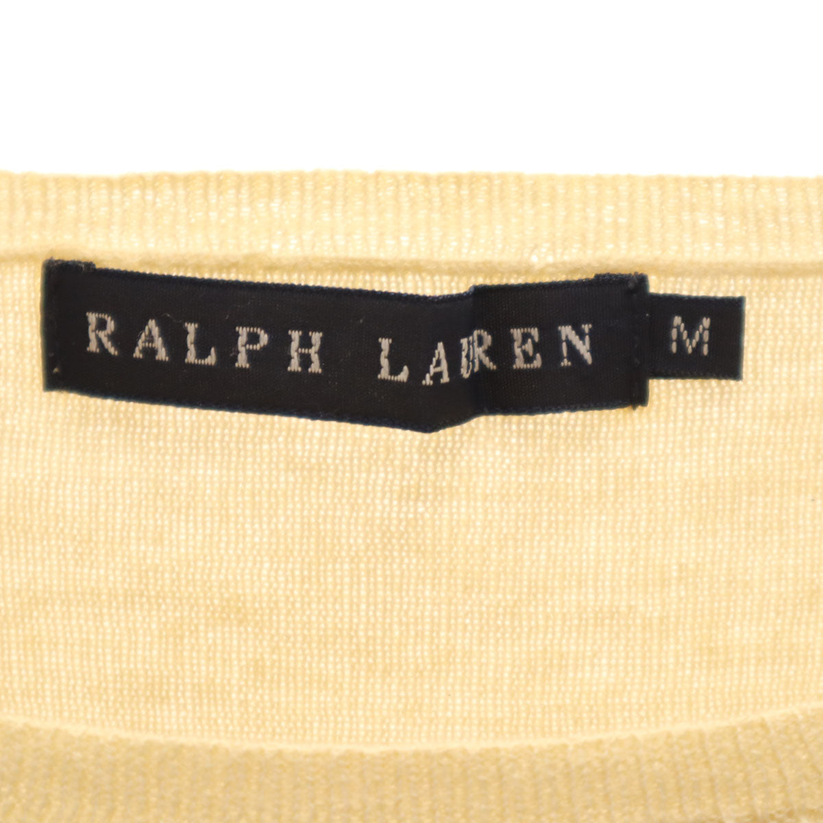 RALPH LAUREN ラルフローレン 半袖 ニット M ベージュ セーター レディース