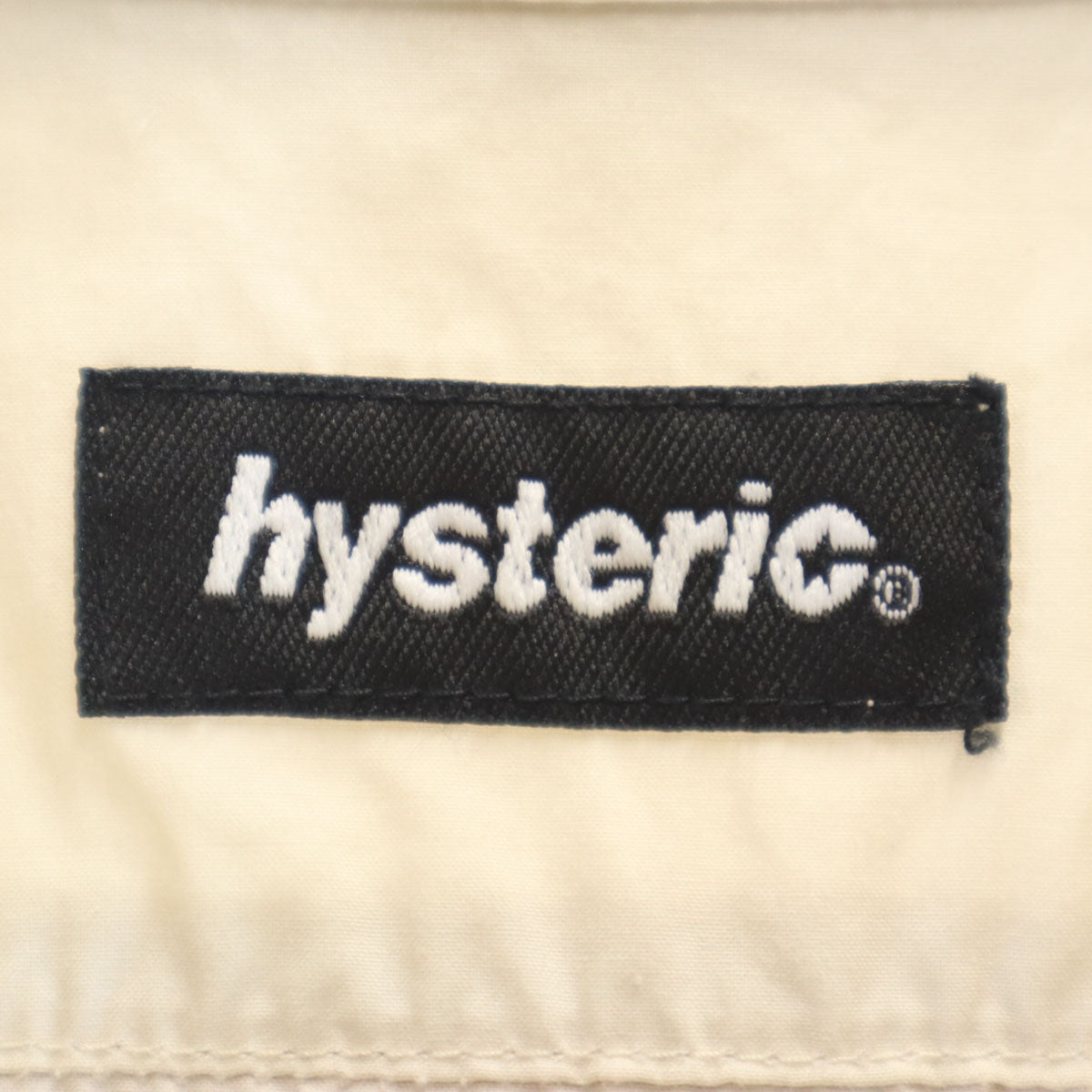 HYSTERIC ヒステリック RAMONES ラモーンズ コラボ 日本製 半袖 シャツ FREE ベージュ パンクバンド ヒステリックグラマー レディース