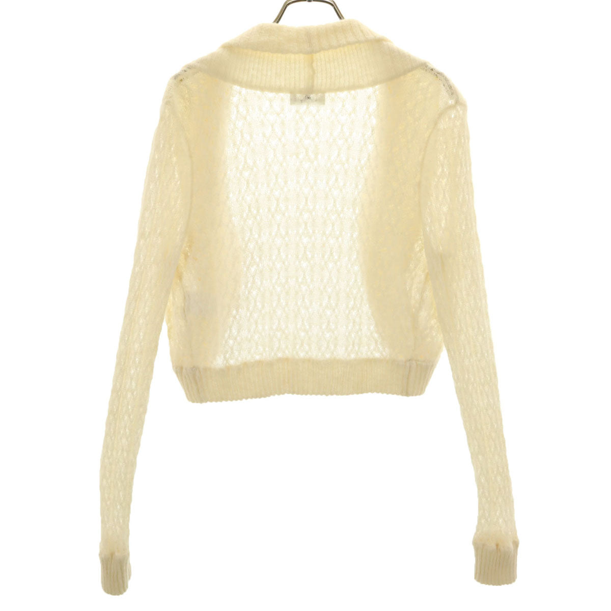 courreges クレージュ 長袖 ニット ボレロ 9R アイボリー カーディガン レディース