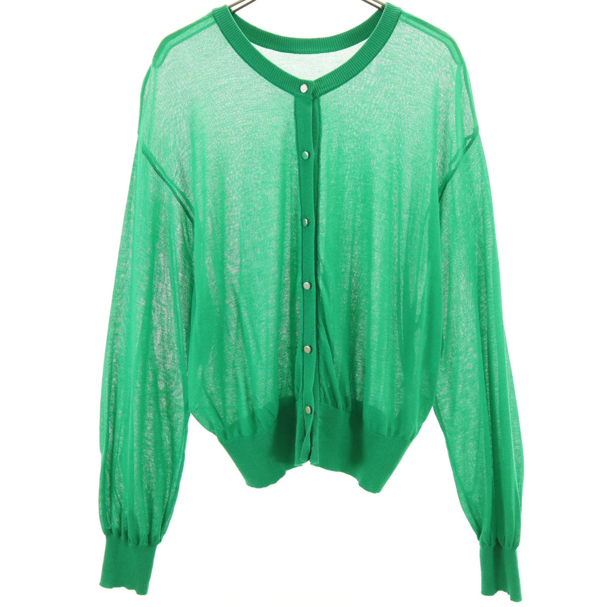 BEAMS HEART ビームスハート 長袖 ニットカーディガン グリーン レディース