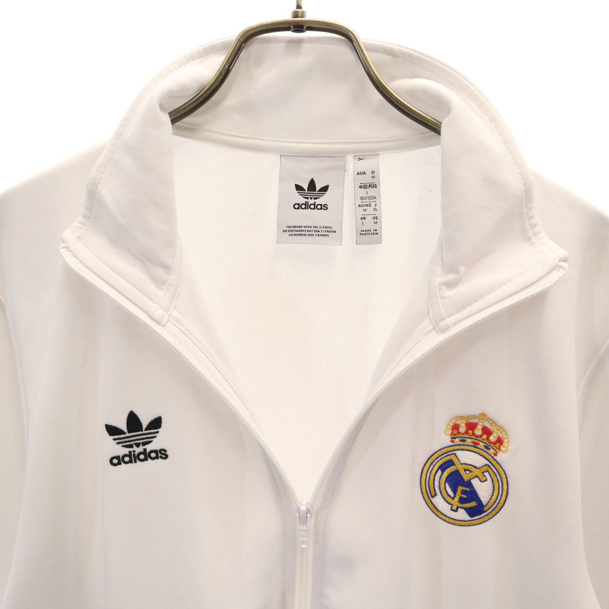 adidas Originals アディダスオリジナルス レアル・マドリード アンセム トラックジャケット XL ホワイト ジャージ メンズ