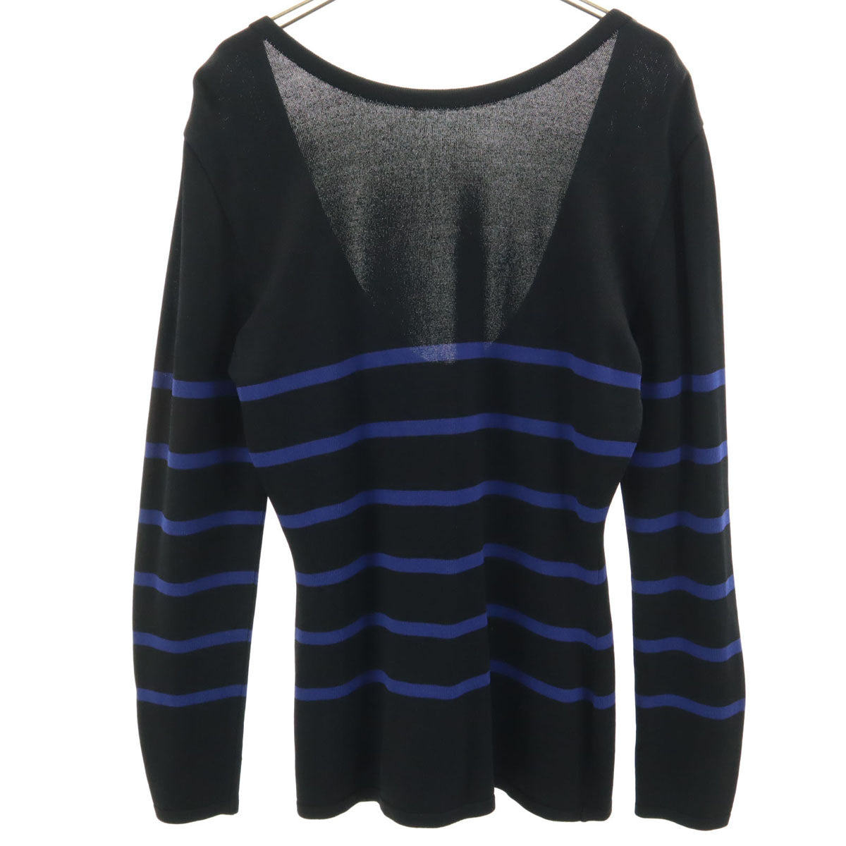 KENZO ケンゾー 90s 日本製 オールド ボーダー柄 長袖 ニット M ブラック レディース