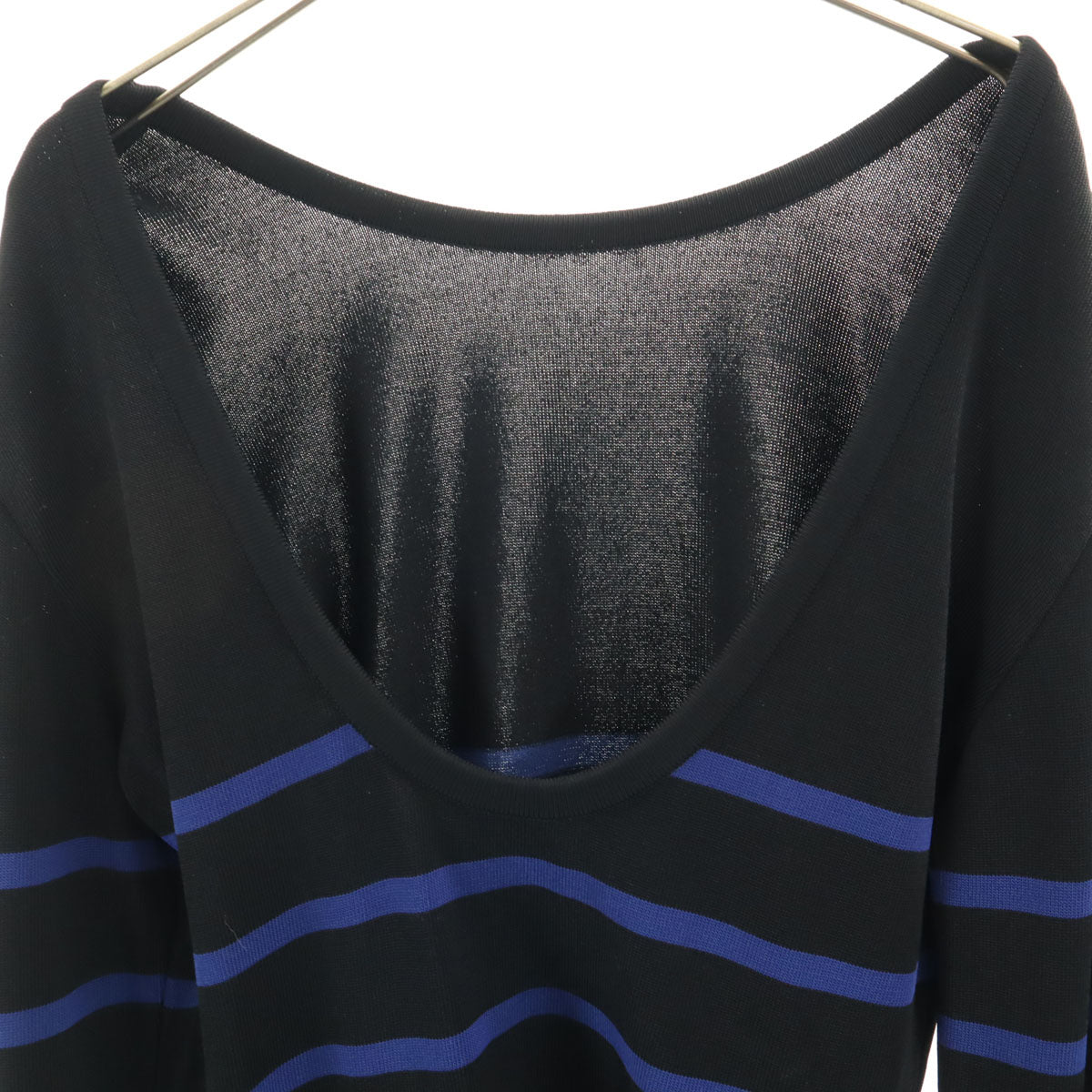 KENZO ケンゾー 90s 日本製 オールド ボーダー柄 長袖 ニット M ブラック レディース