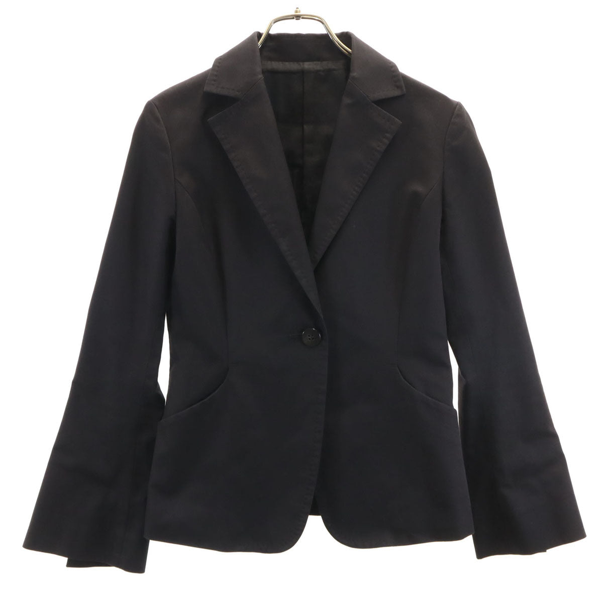 UNITED ARROWS ユナイテッドアローズ 日本製 テーラードジャケット 36 ブラック レディース