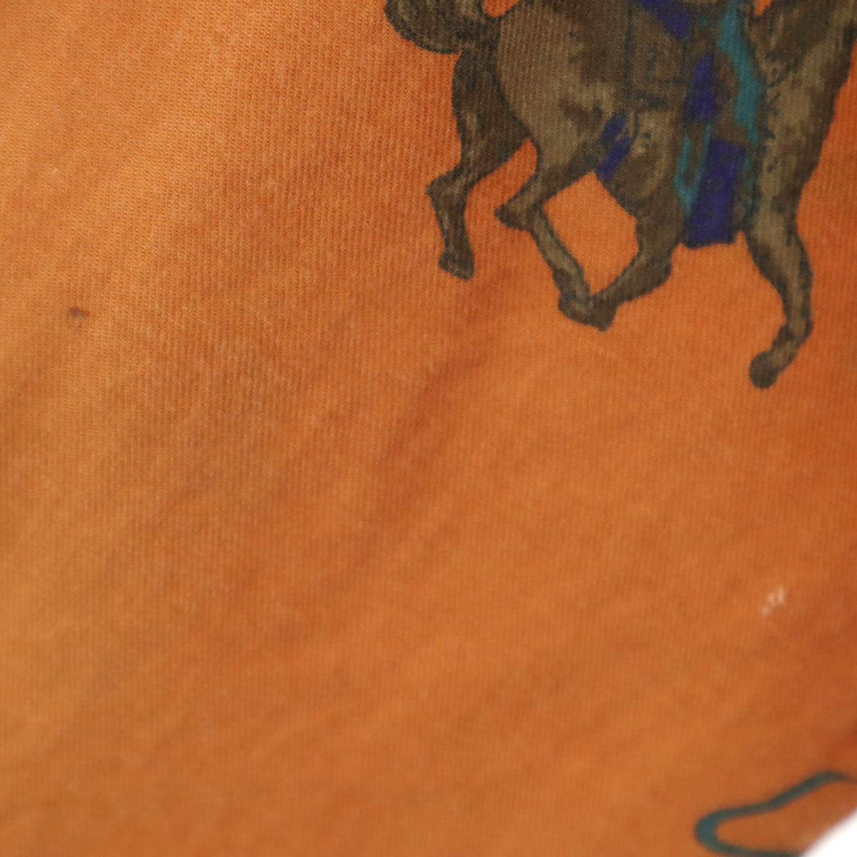 GAP ギャップ 90s オールド 紺タグ カウボーイ柄 長袖 ボタンダウンシャツ L オレンジ メンズ