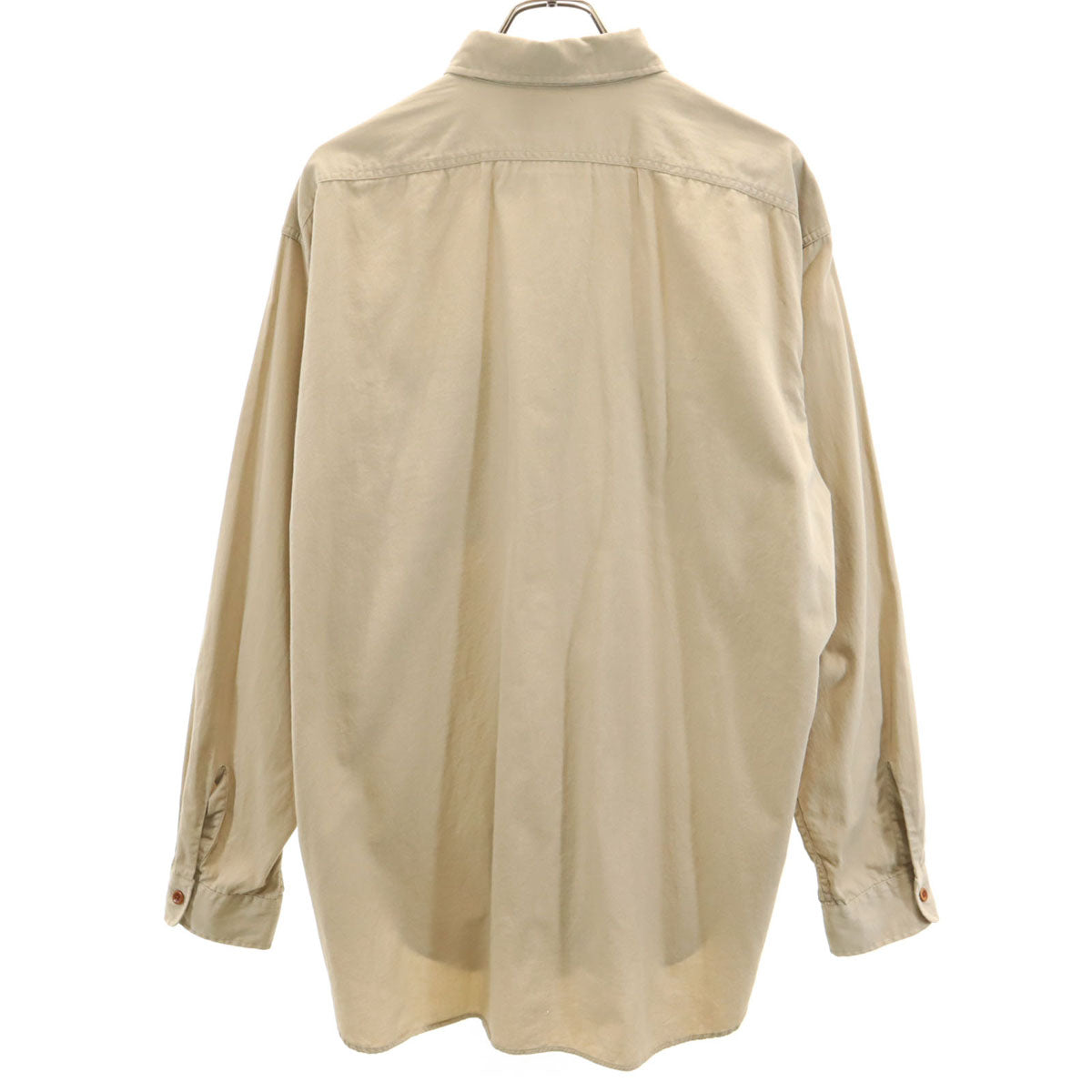 RRL ダブルアールエル 90s オールド 初期タグ 赤3星 長袖 コットンシャツ L ベージュ ラルフローレン メンズ