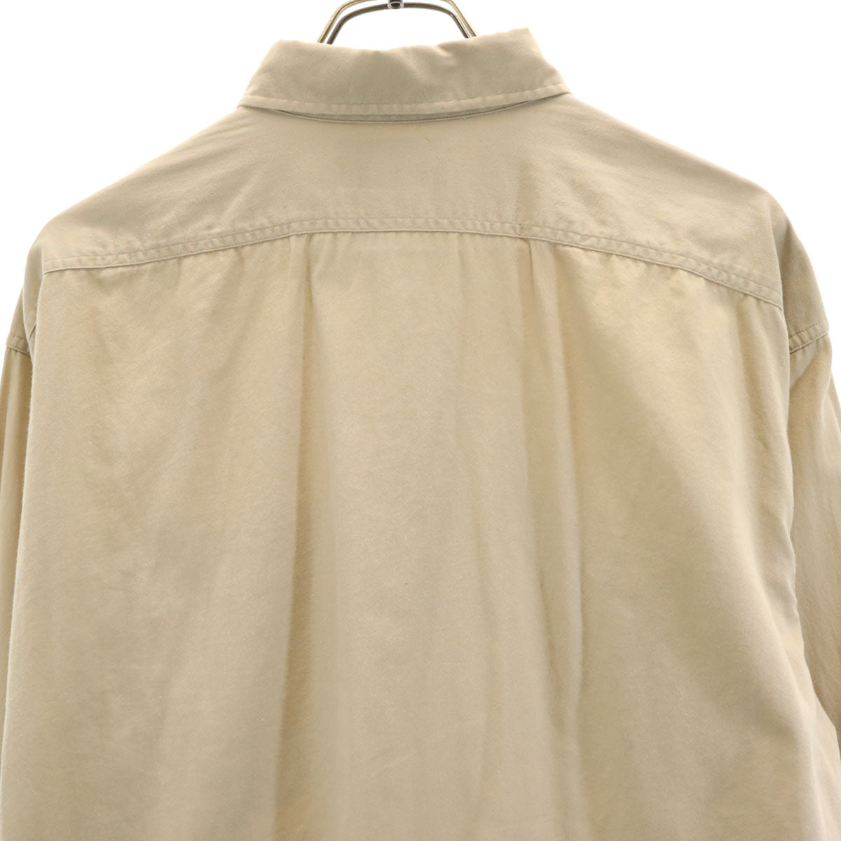 RRL ダブルアールエル 90s オールド 初期タグ 赤3星 長袖 コットンシャツ L ベージュ ラルフローレン メンズ