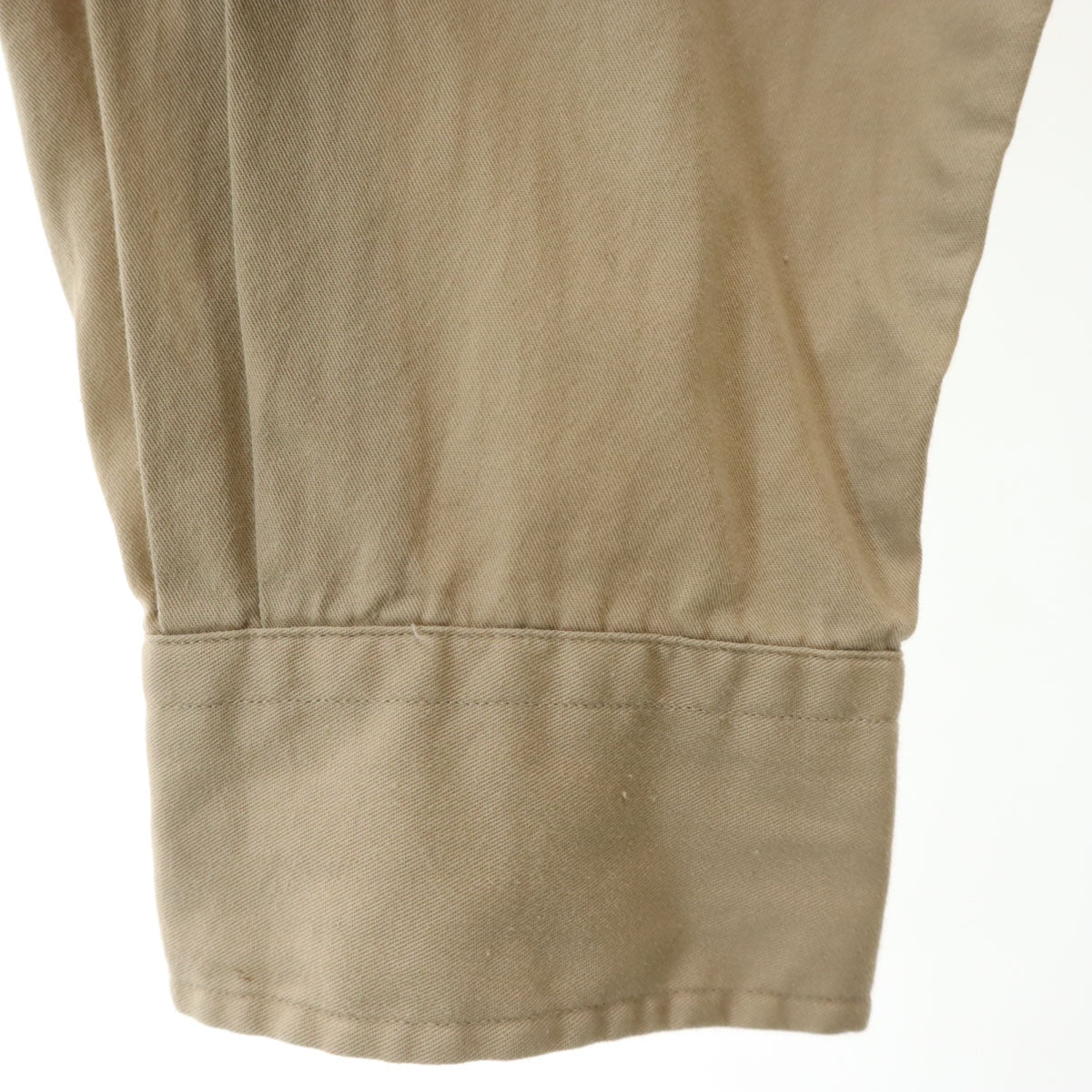 RRL ダブルアールエル 90s オールド 初期タグ 赤3星 長袖 コットンシャツ L ベージュ ラルフローレン メンズ