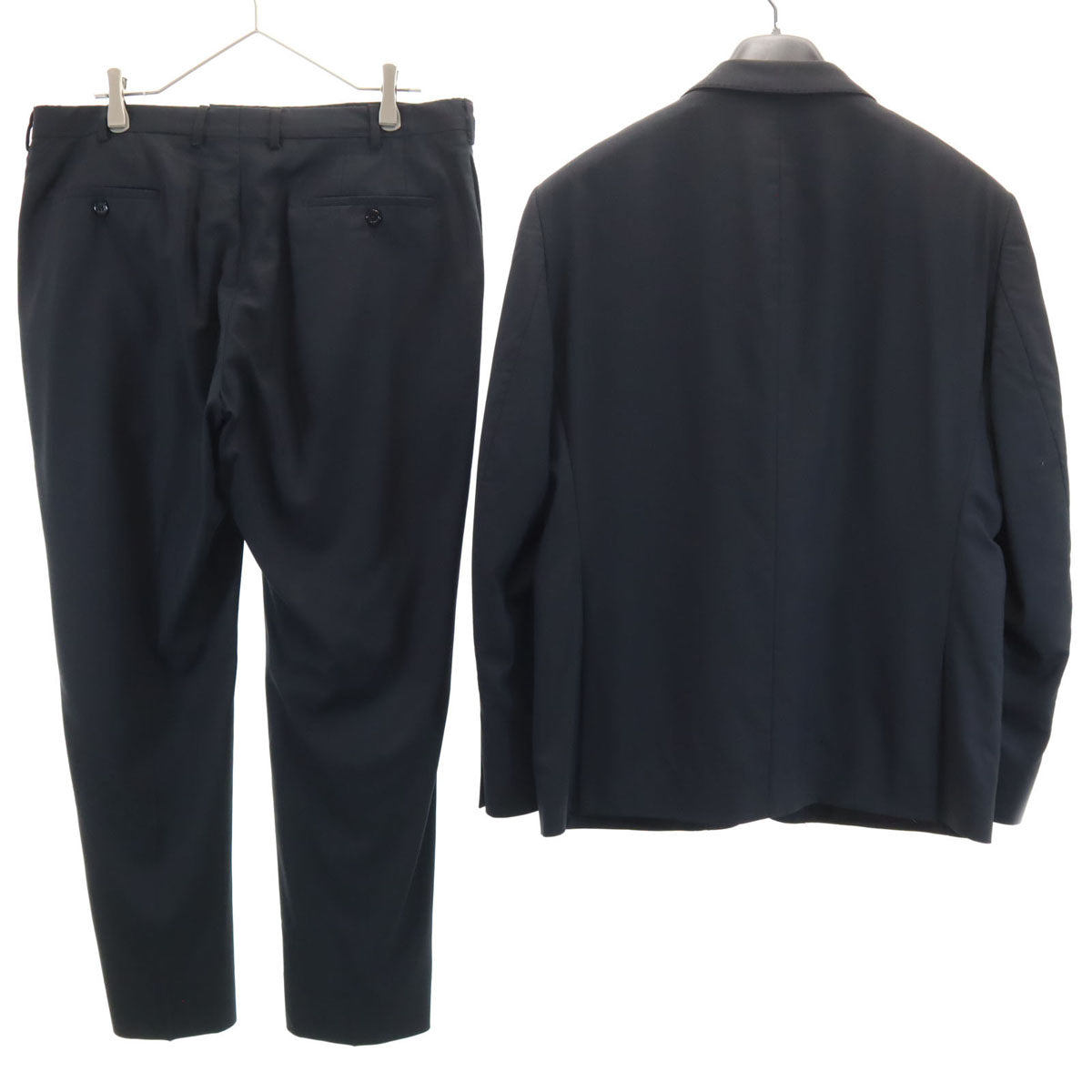 Calvin klein カルバンクライン スーツ 上下 セットアップ 42C/36 ブラック ハンガー付き メンズ