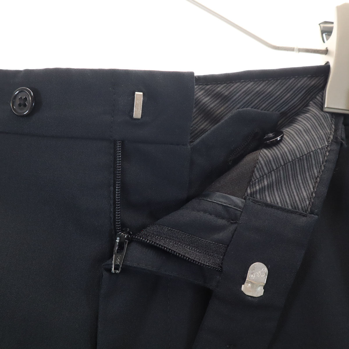 Calvin klein カルバンクライン スーツ 上下 セットアップ 42C/36 ブラック ハンガー付き メンズ