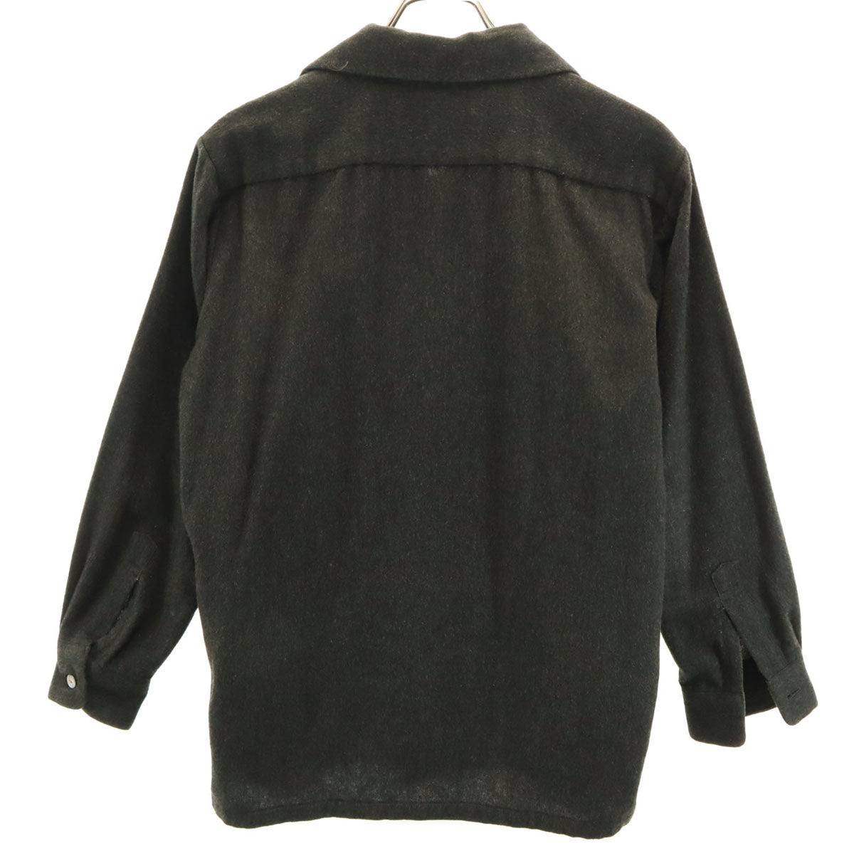 Golden Needle Manhattan ゴールデンニードル 60s ヴィンテージ 開襟シャツ 長袖 オープンカラーシャツ M カーキ メンズ