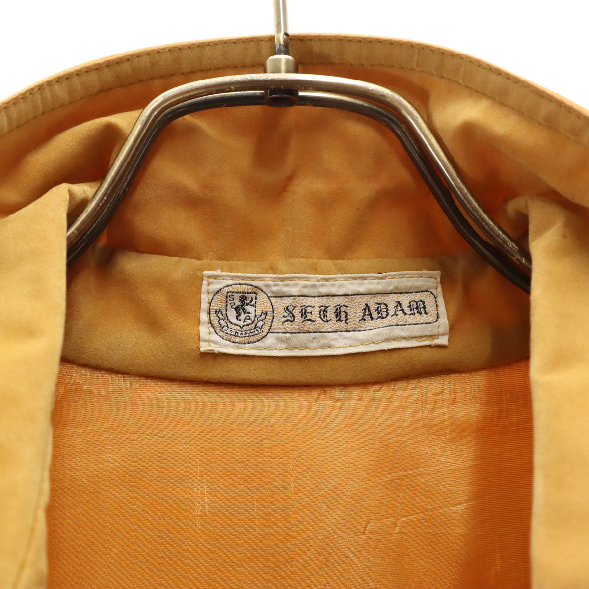 VINTAGE ヴィンテージ 70s 長袖 スエード シャツ マスタード レディース