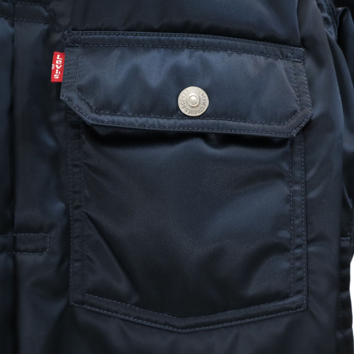 Levi's リーバイス トラッカー ジャケット M ネイビー ×PORTER 右胸ポケットの欠損 メンズ