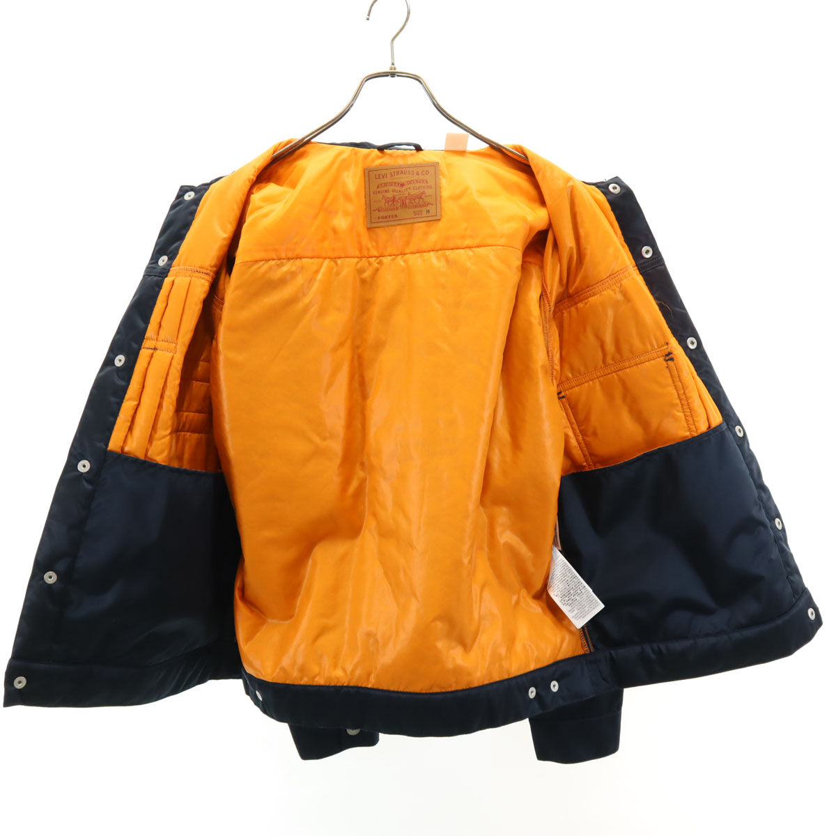 Levi's リーバイス トラッカー ジャケット M ネイビー ×PORTER 右胸ポケットの欠損 メンズ