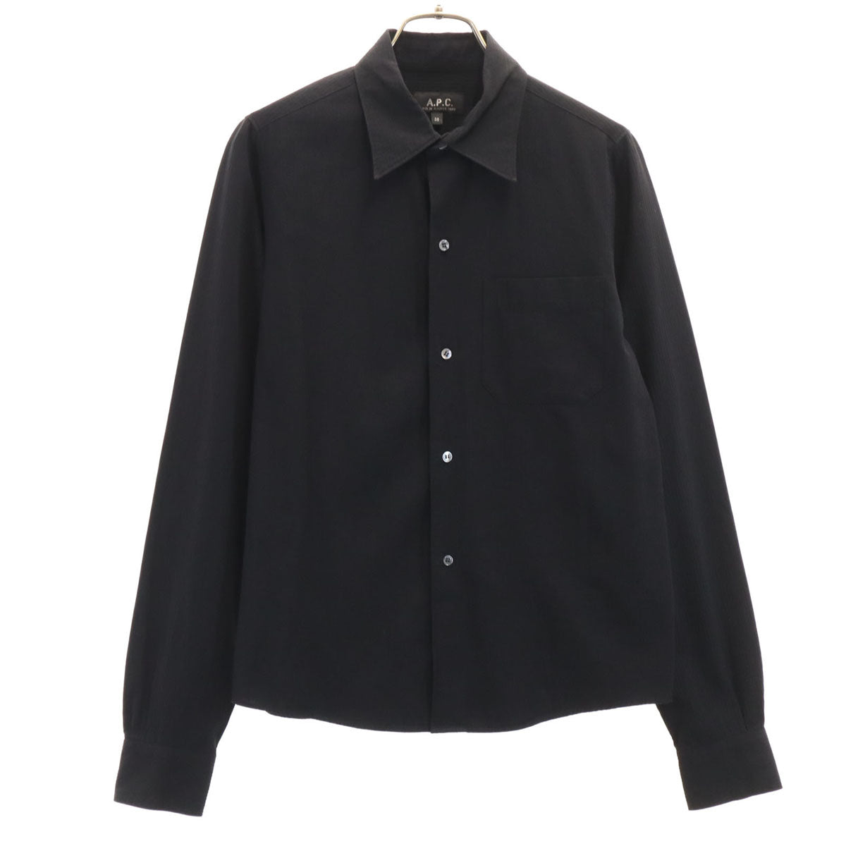 A.P.C. アーペーセー 長袖 シャツ 36 ブラック レディース