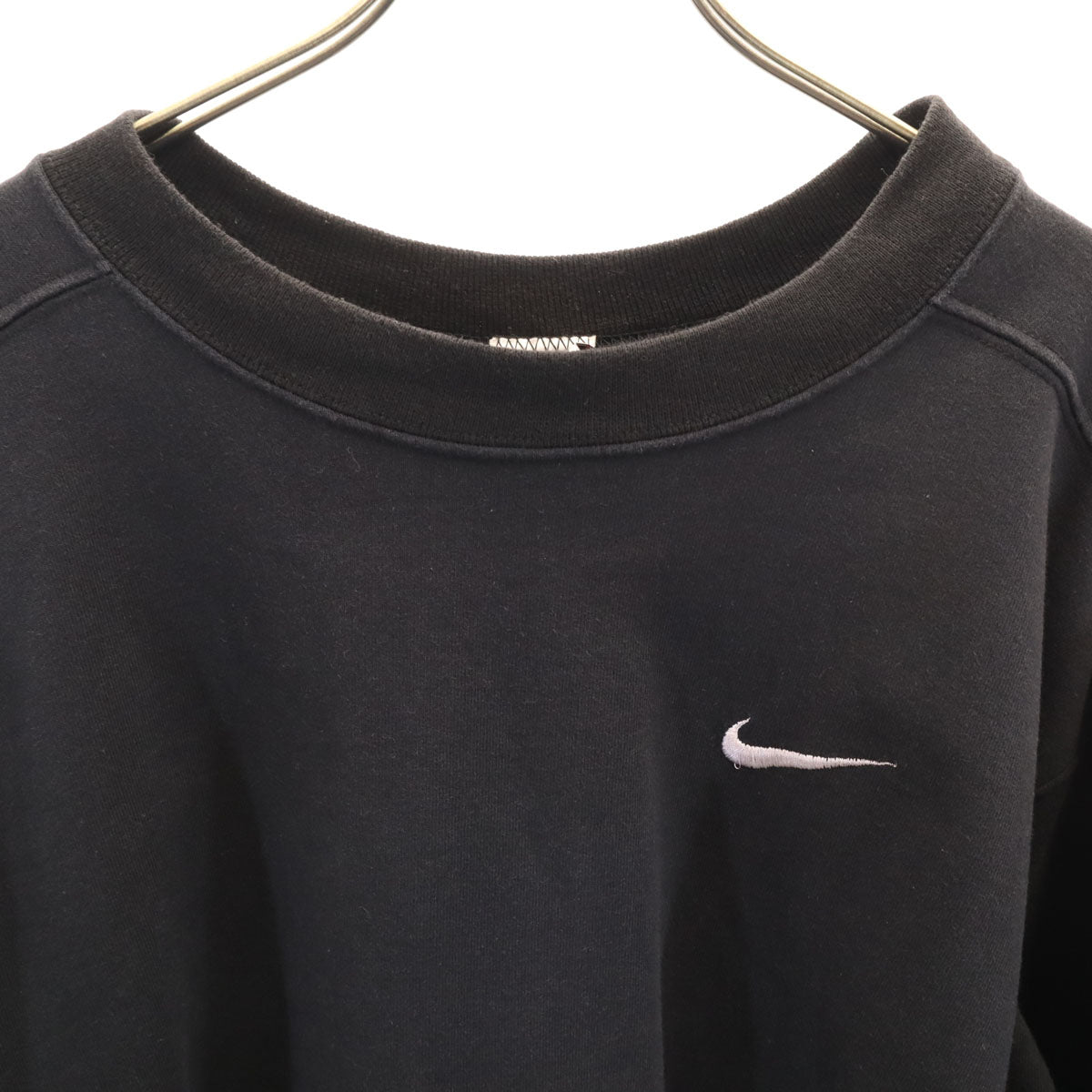 NIKE ナイキ 90s USA製 オールド 銀タグ 長袖 スウェット トレーナー L ブラック メンズ