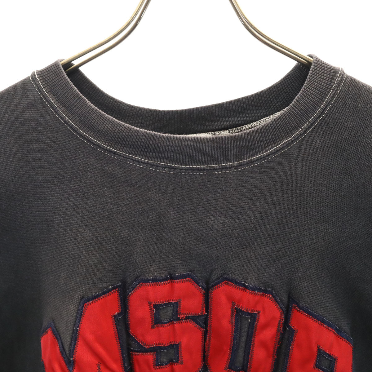 Champion チャンピオン 90s USA製 オールド 刺繍タグ MSOE 長袖 リバースウィーブ スウェット トレーナー XL チャコール 裏起毛 メンズ