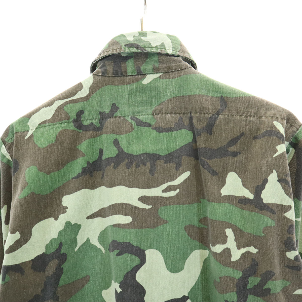 FIVE BROTHER ファイブブラザー 80s ヴィンテージ USA製 迷彩柄 長袖 ボタンダウンシャツ S カーキ メンズ