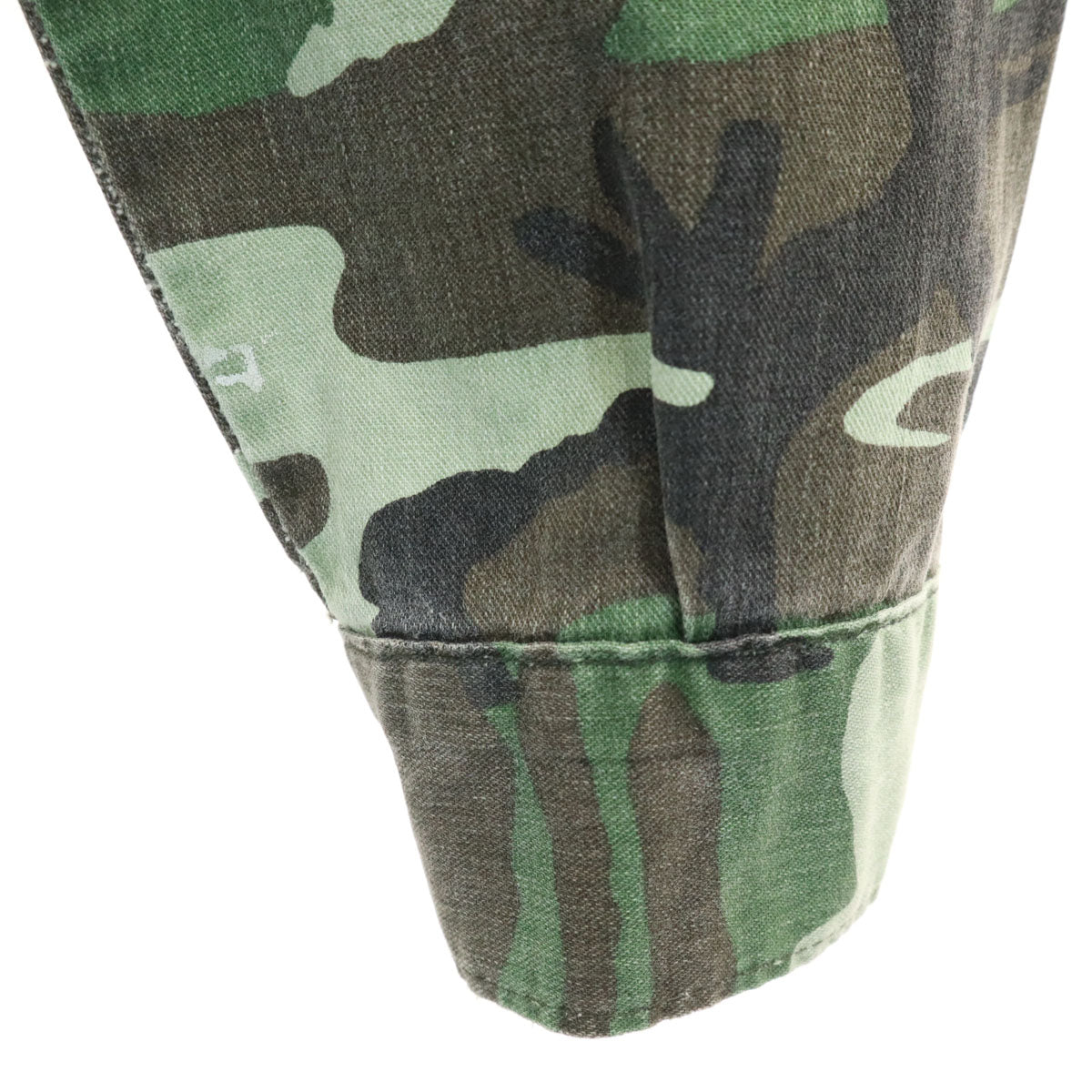 FIVE BROTHER ファイブブラザー 80s ヴィンテージ USA製 迷彩柄 長袖 ボタンダウンシャツ S カーキ メンズ