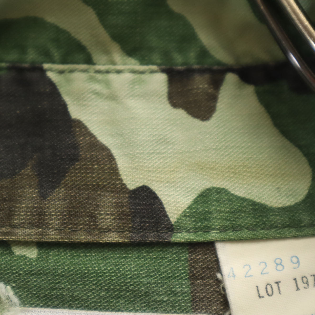 FIVE BROTHER ファイブブラザー 80s ヴィンテージ USA製 迷彩柄 長袖 ボタンダウンシャツ S カーキ メンズ