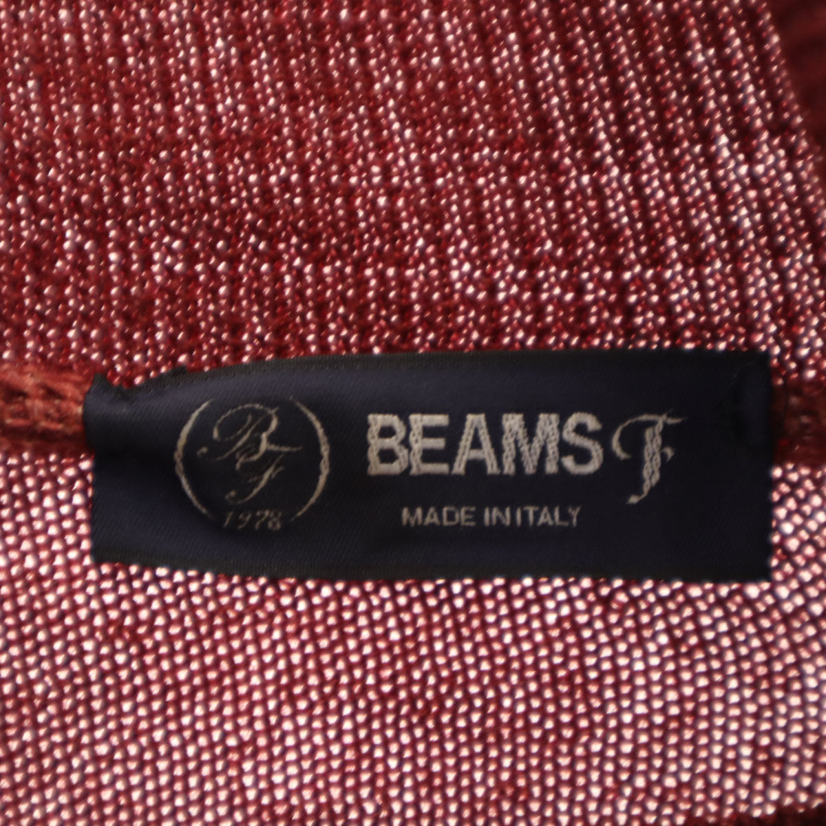 BEAMS F ビームスエフ イタリア製 長袖 タートルネック ニット 48 ボルドー系 セーター メンズ