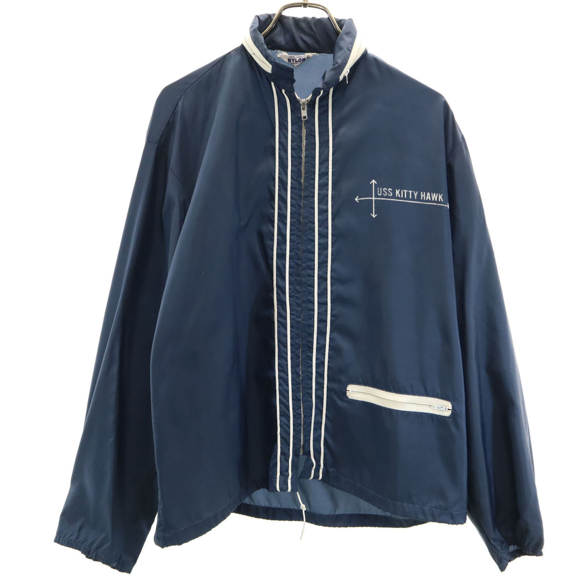 ナイロン 70s ヴィンテージ イデアルジップ ジャケット L ネイビー メンズ