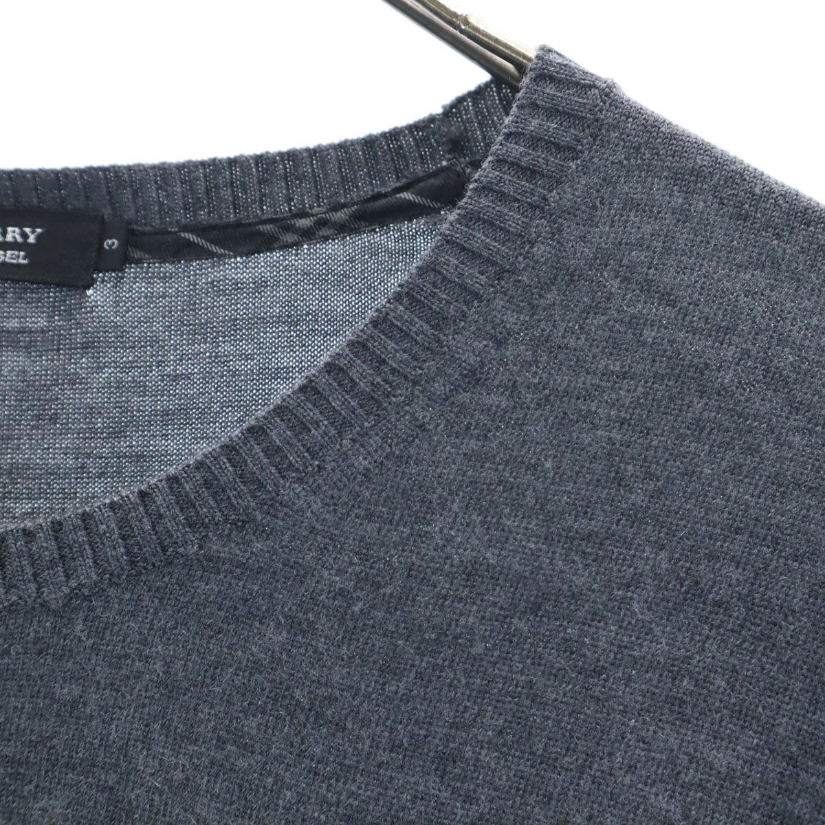 BURBERRY BLACK LABEL バーバリーブラックレーベル 長袖 ニット 3 チャコールグレー 三陽商会 メンズ