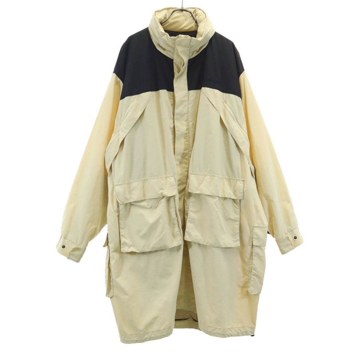 WILDTHINGS ワイルドシングス CHARI&CO チャリアンドコー コラボ ロング マウンテンパーカー L ベージュ メンズ