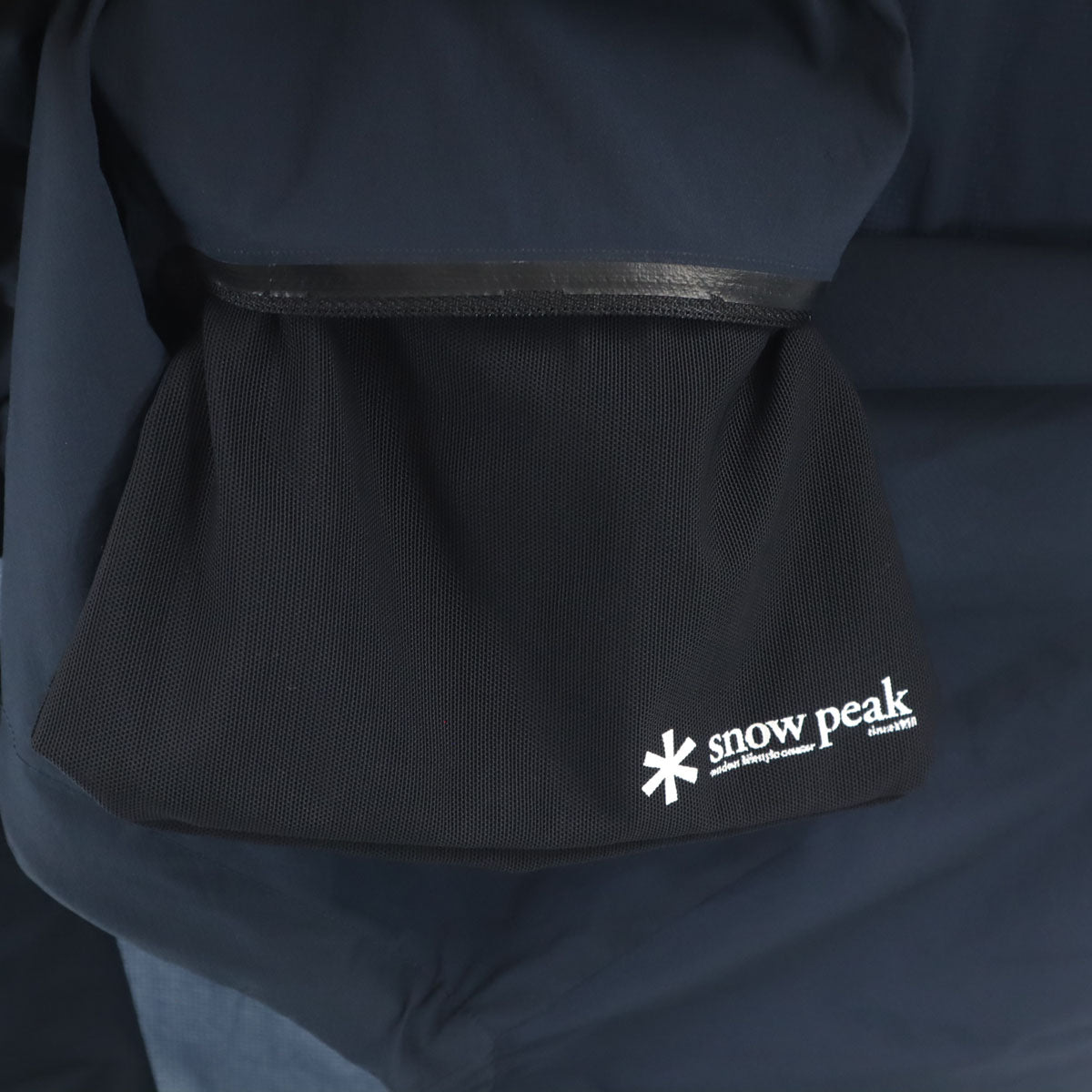 snowpeak スノーピーク 長袖 レイン パーカー S ネイビー プルオーバー メンズ