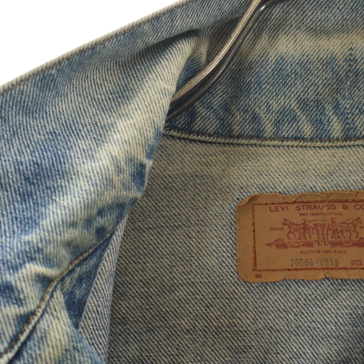Levi's リーバイス 80s 70506-0216 USA製 ヴィンテージ デニムジャケット 40R ブルー ジージャン トラッカー メンズ