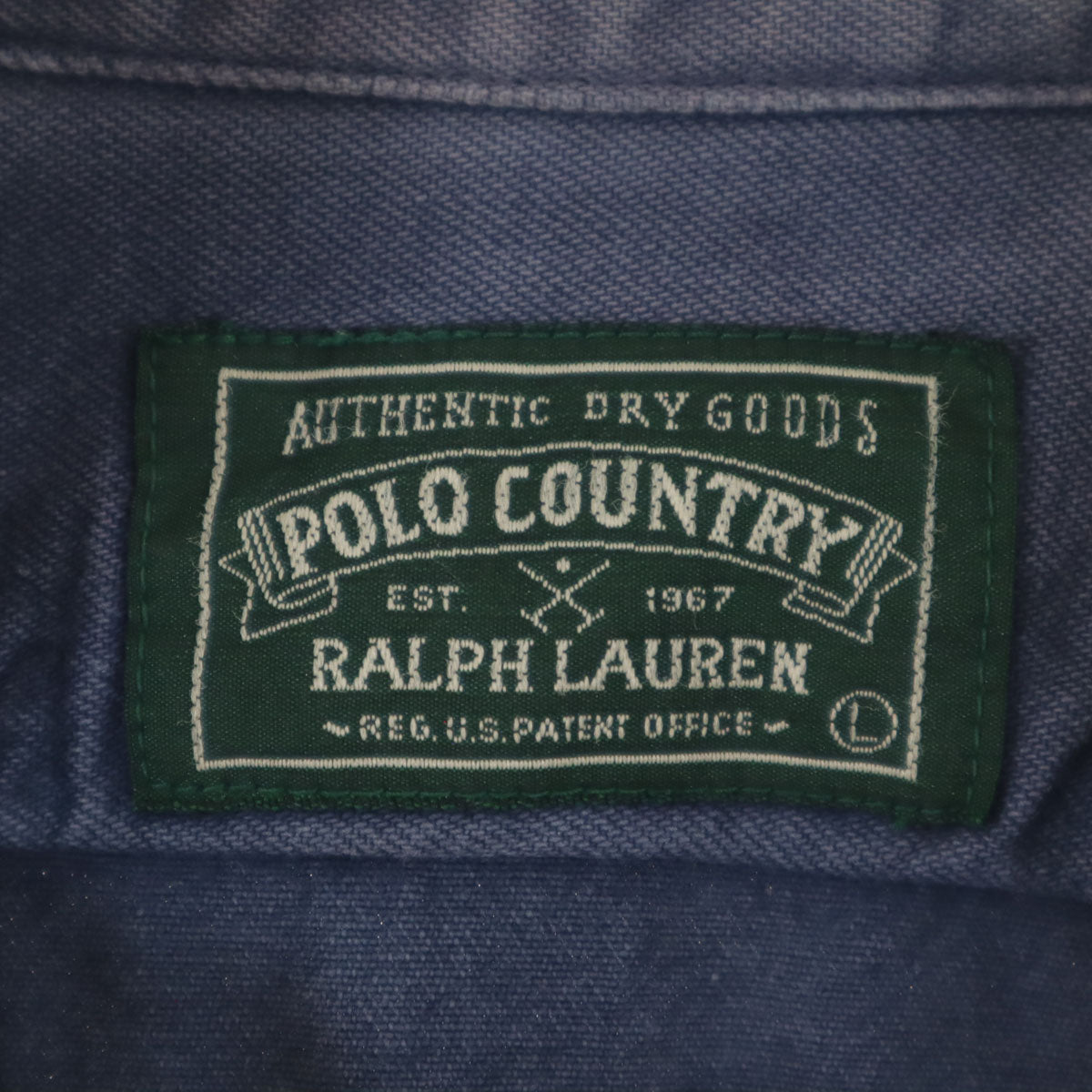 POLO COUNTRY RALPH LAUREN ポロカントリー ラルフローレン 80s 90s オールド シャツジャケット L ネイビー メンズ
