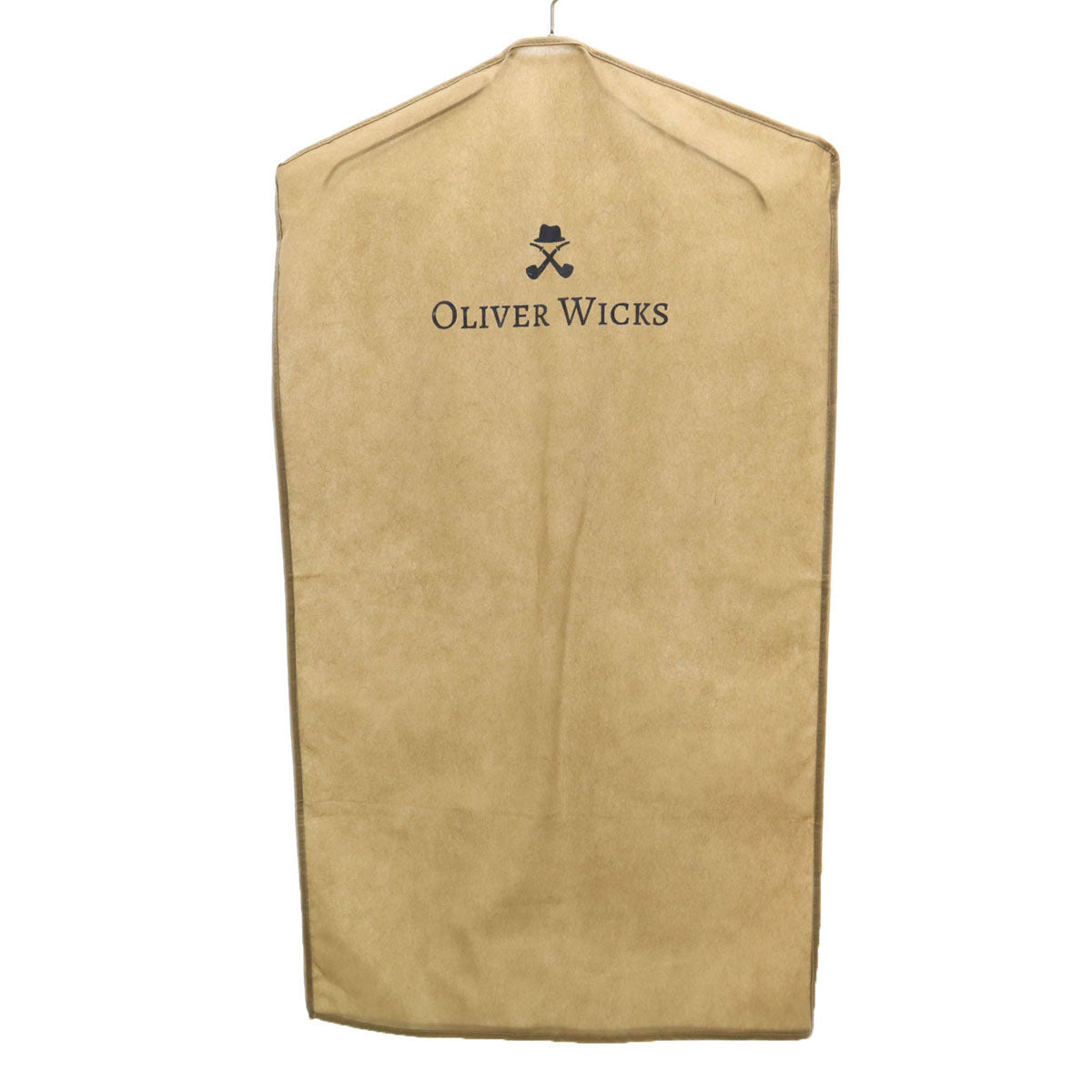 未使用 オリバー ウィックス グアベロ生地 テーラードジャケット 48 グレージュ ハンガー 衣類カバー付き メンズ