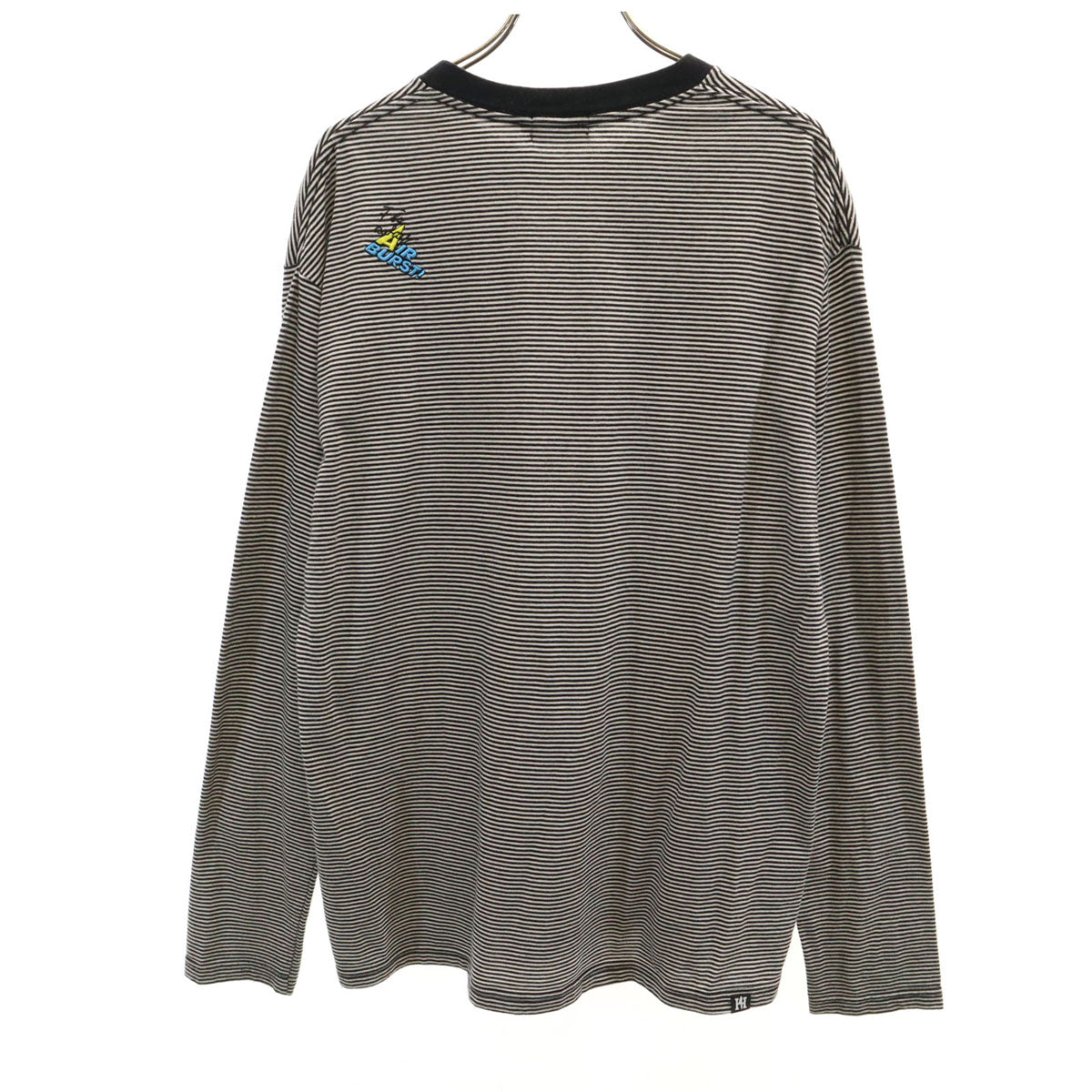 HYSTERIC GLAMOUR ヒステリックグラマー ボーダー柄 長袖 Tシャツ M ブラック ロンT メンズ