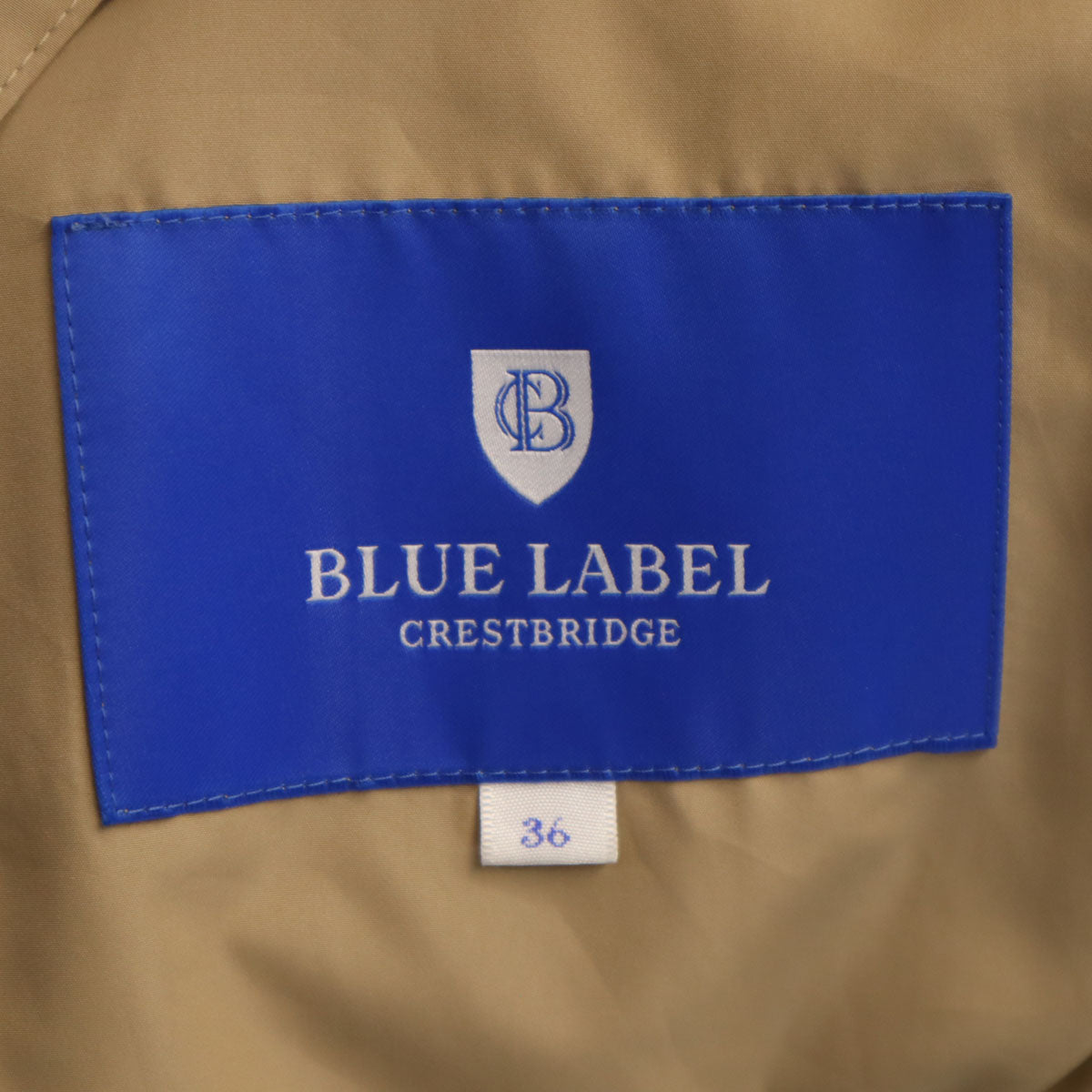BLUE LABEL CRESTBRIDGE ブルーレーベルクレストブリッジ 日本製 トレンチコート 36 ベージュ スプリング レディース