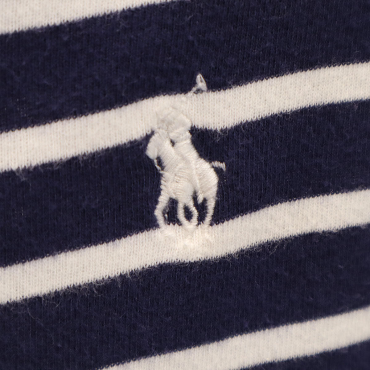 POLO RALPH LAUREN ポロラルフローレン ボーダー柄 長袖 ボートネック Tシャツ S ネイビー ロンT レディース