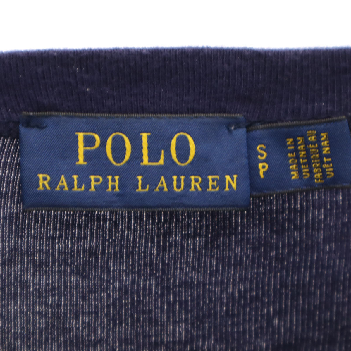 POLO RALPH LAUREN ポロラルフローレン ボーダー柄 長袖 ボートネック Tシャツ S ネイビー ロンT レディース