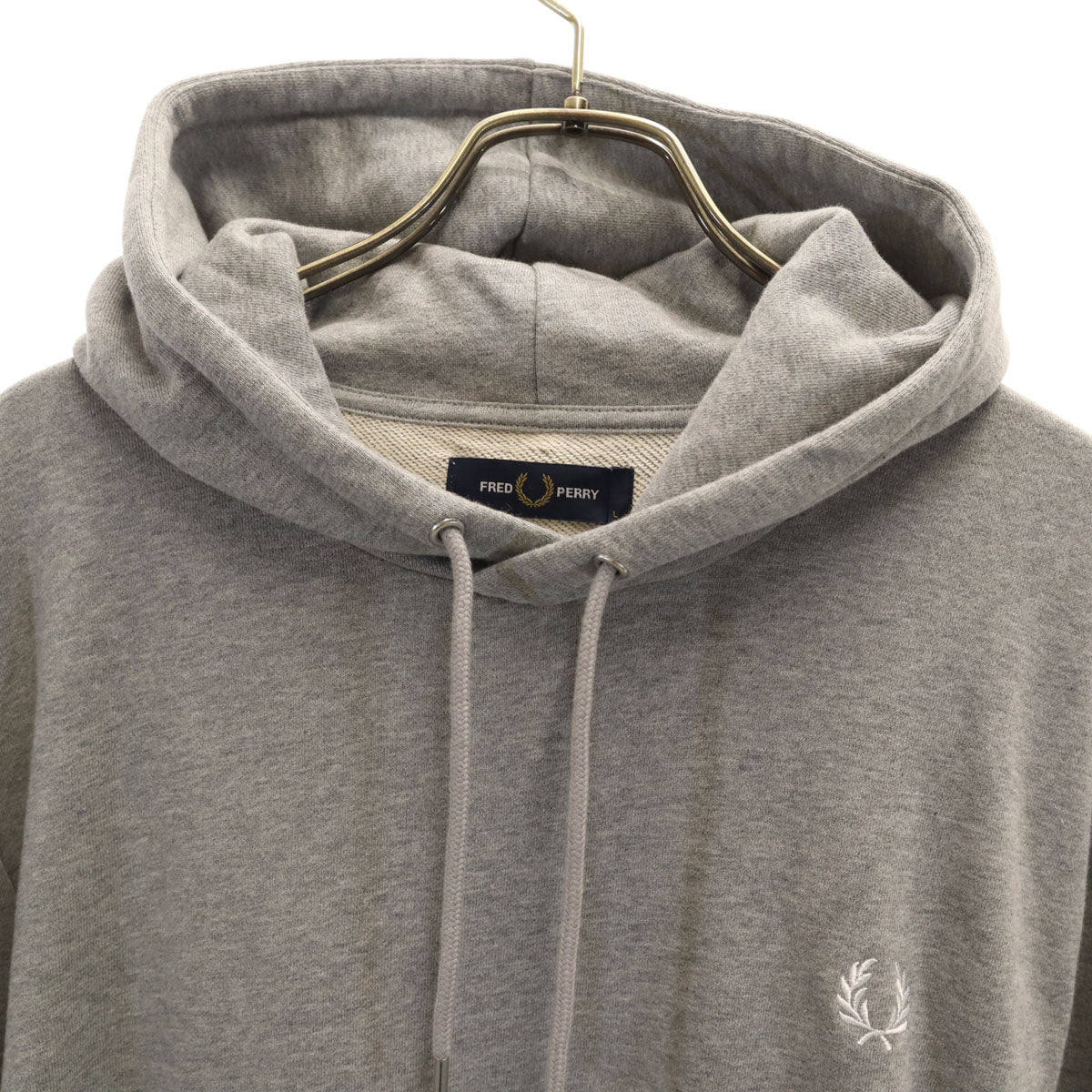 未使用 FRED PERRY フレッドペリー 長袖 スウェットパーカー L グレー プルオーバー メンズ
