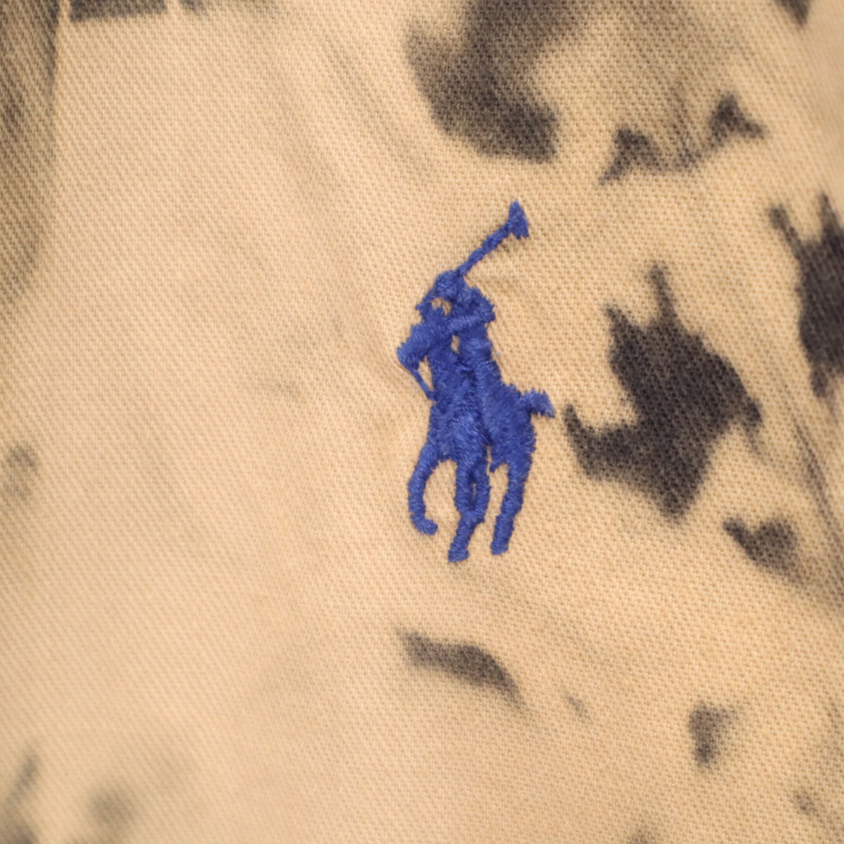 RALPH LAUREN ラルフローレン 90s オールド 総柄 長袖 ボタンダウンシャツ L ベージュ系 メンズ