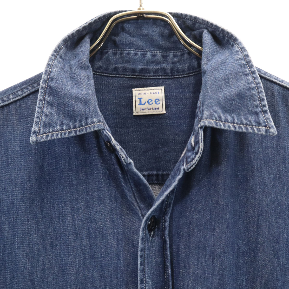 Lee リー 長袖 ロング デニム シャツワンピース M レディース
