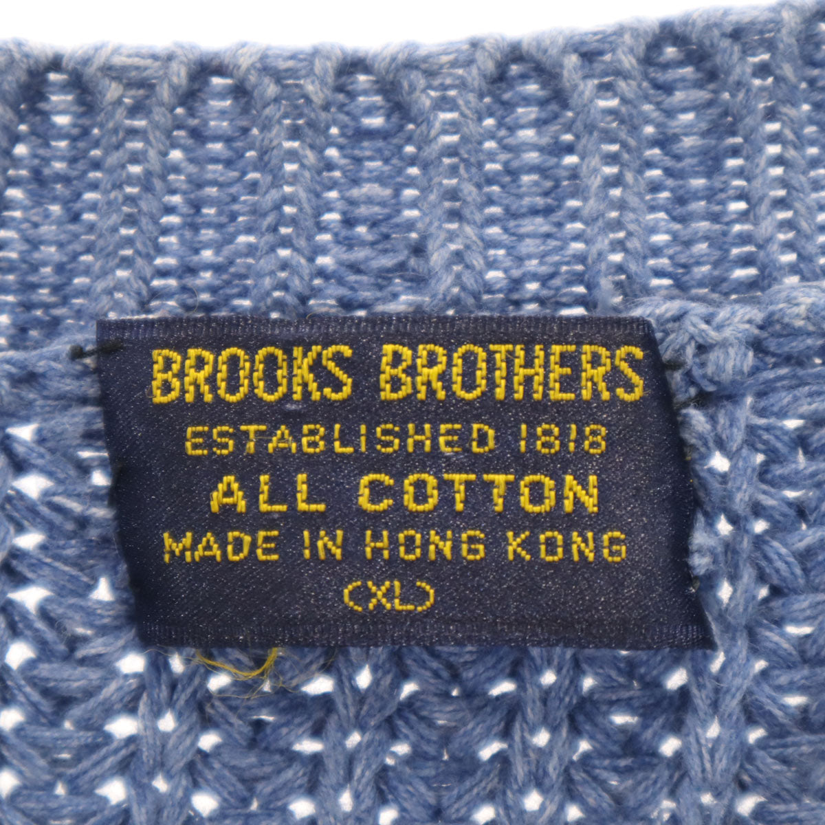 Brooks Brothers ブルックスブラザーズ 90s オールド 長袖 ニット XL ブルー セーター メンズ