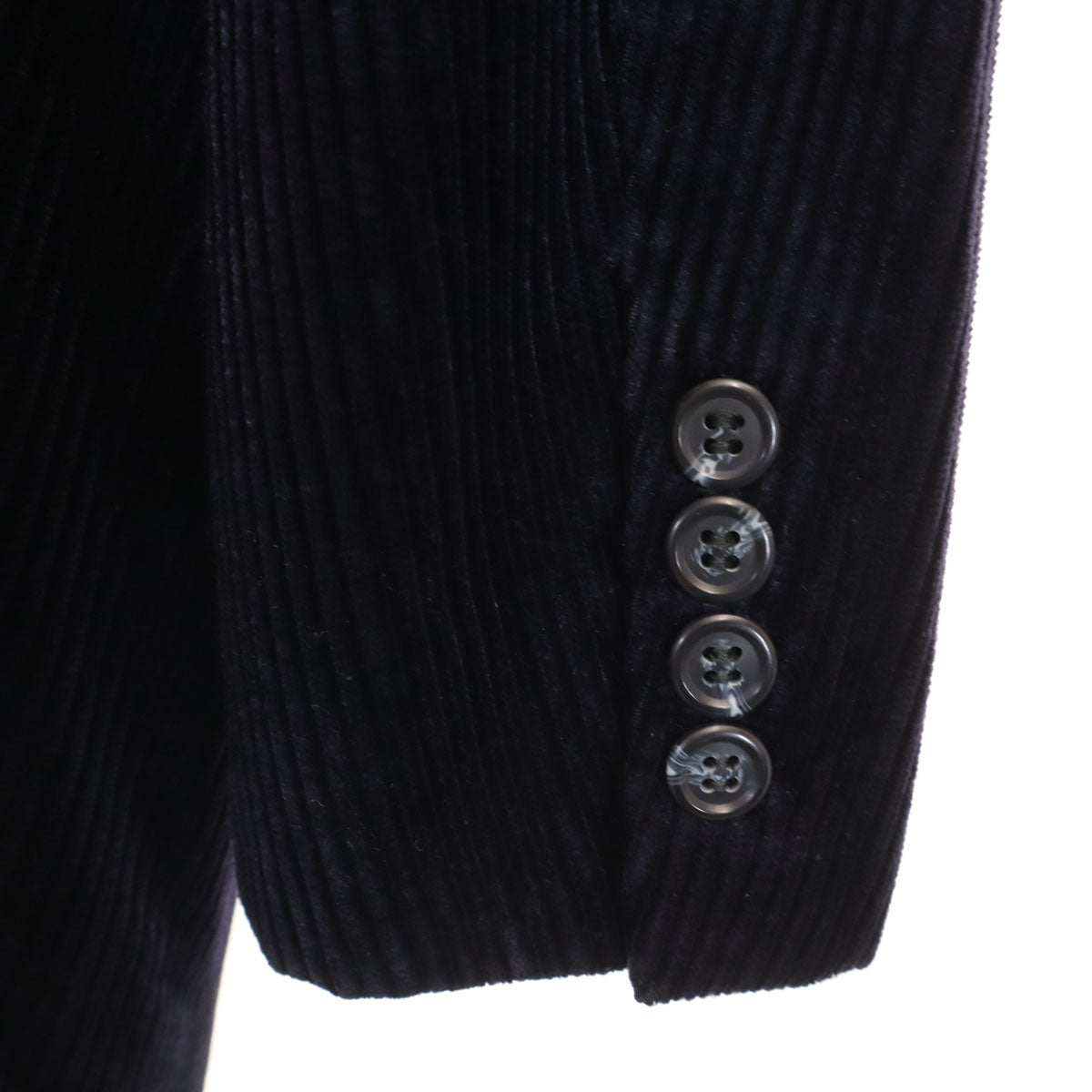 MONSIEUR GIVENCHY ムッシュ ジバンシィ 90s オールド シルクコーデュロイ テーラードジャケット M ネイビー メンズ