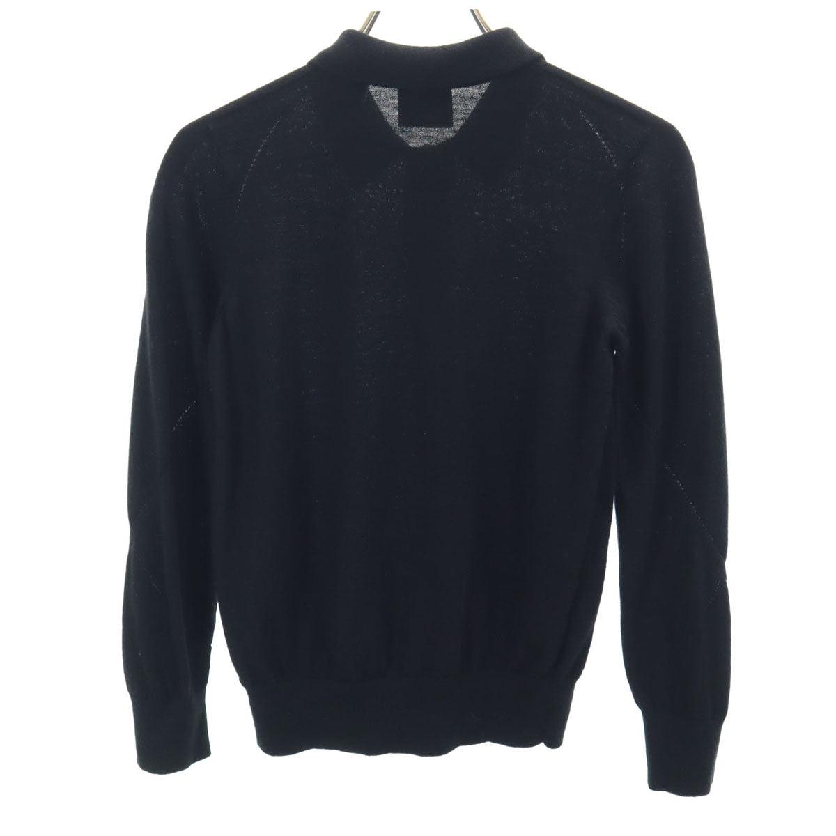 BURBERRY バーバリー メリノウール 長袖 ニットカーディガン 10Y ブラック キッズ