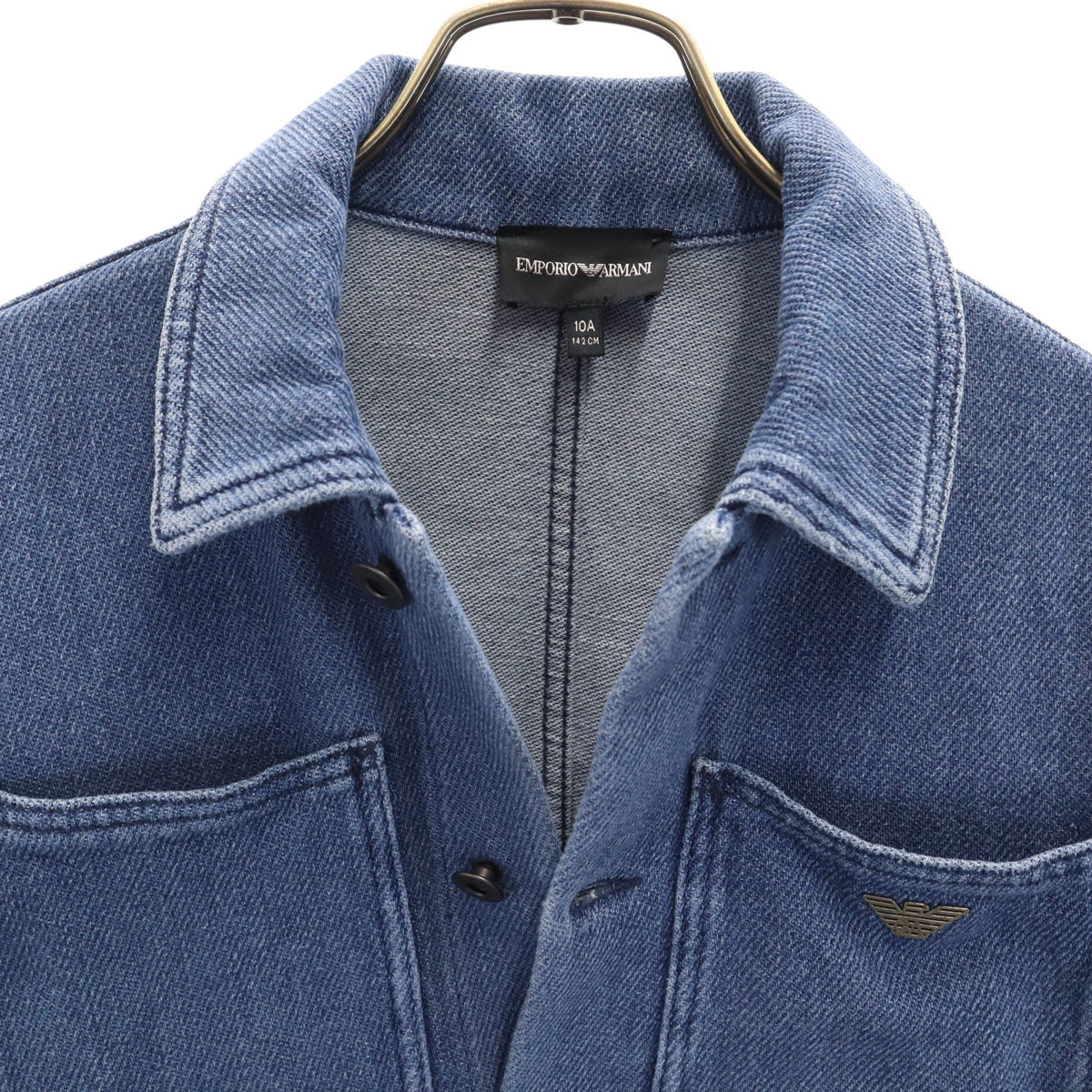 Emporio Armani エンポリオアルマーニ 長袖 インディゴ シャツ 10A ブルー キッズ