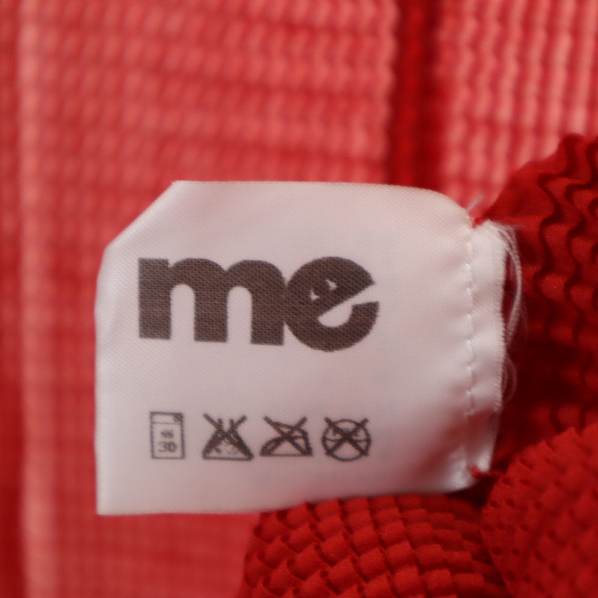 me ISSEY MIYAKE ミー イッセイミヤケ 90s オールド 長袖 プリーツ カーディガン レッド レディース