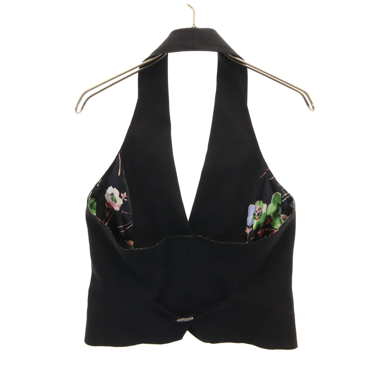 D&G Dolce & Gabbana ディーアンドジー ドルチェアンドガッバーナ ハンガリー製 ホルターネック ベスト 40 ブラック レディース