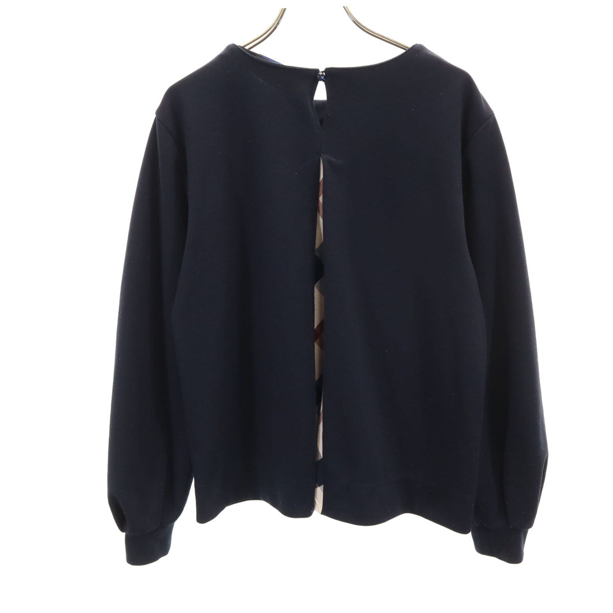 BLUE LABEL CRESTBRIDGE ブルーレーベルクレストブリッジ 日本製 長袖 カットソー 38 ネイビー レディース