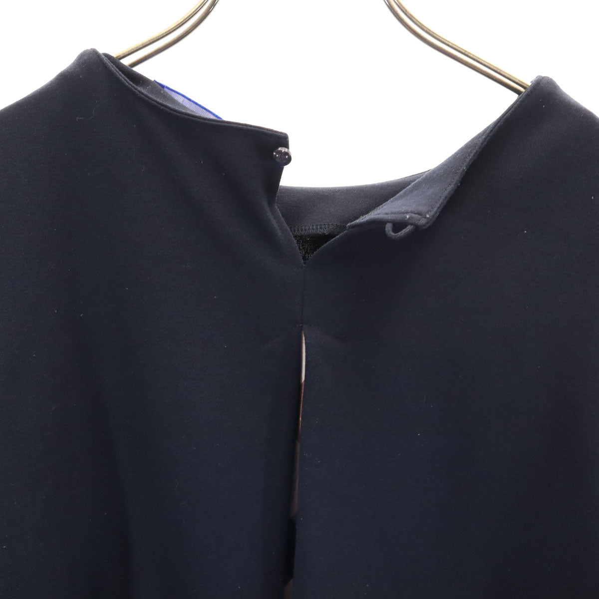 BLUE LABEL CRESTBRIDGE ブルーレーベルクレストブリッジ 日本製 長袖 カットソー 38 ネイビー レディース