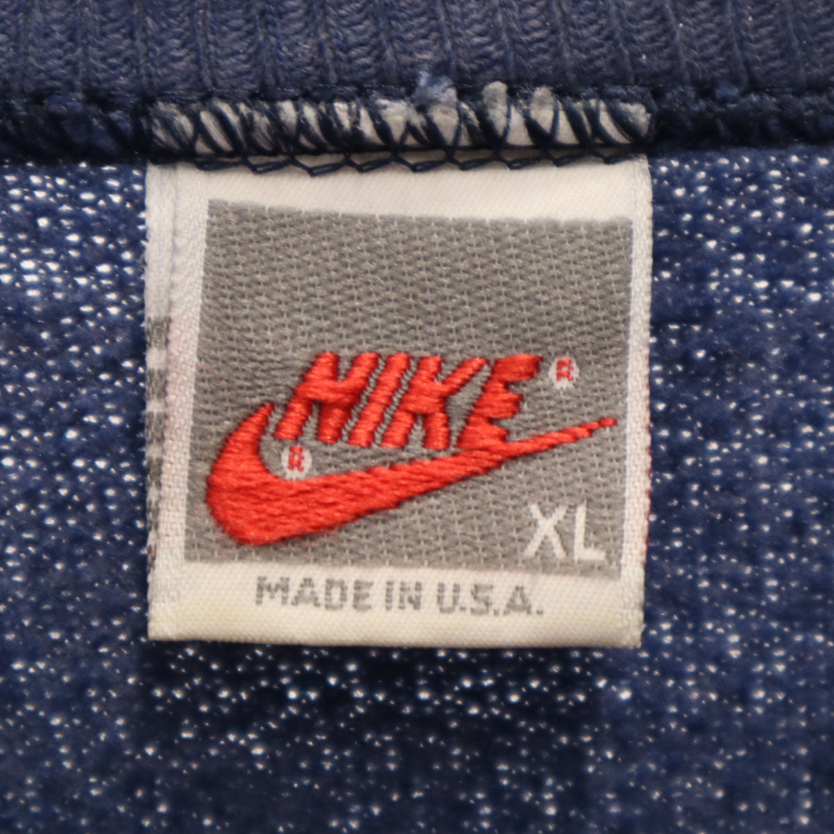 NIKE ナイキ 90s USA製 オールド 長袖 スウェット トレーナー XL ネイビー メンズ