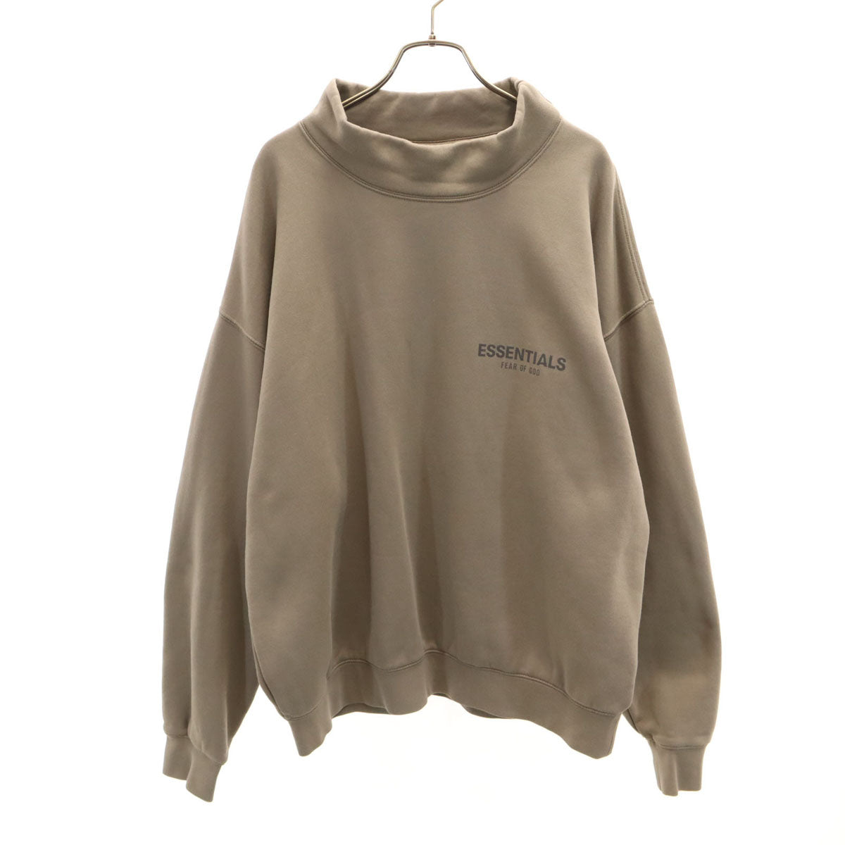 ESSENTIALS エッセンシャルズ ハイネック スウェット トレーナー M グレー系 裏起毛 メンズ